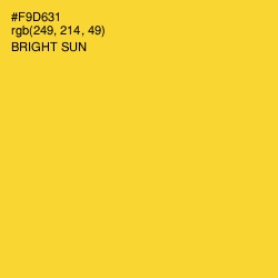 #F9D631 - Bright Sun Color Image